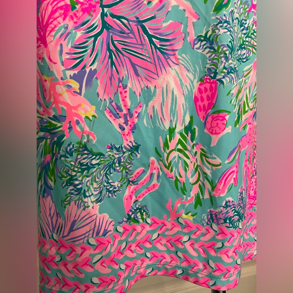 LIKE NEW🪷Lilly Pulitzer🪷Johana Swim Cover-Up Cestra blue Cay To My Heart - Picture 8 of 16